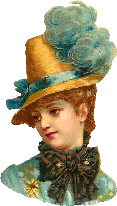 Three Charming Free Antique - Clothing (461x751), Png Download