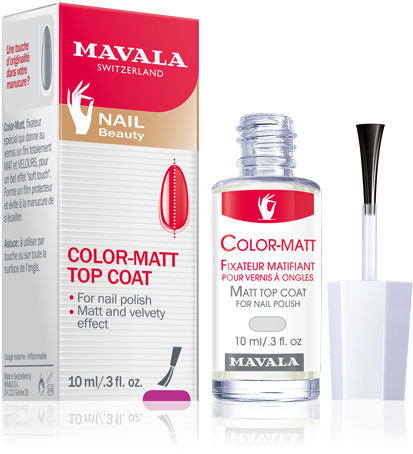 Color-matt Top Coat - Mavala Stop (0.3 Oz) (442x500), Png Download