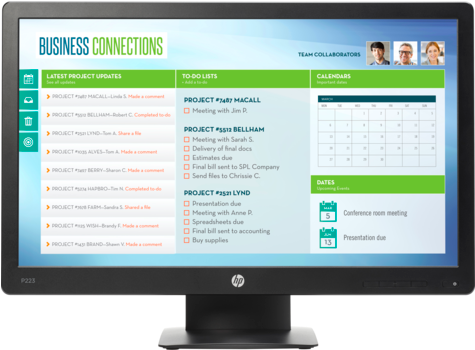 Prodisplays - Hp Prodisplay P223 21.5 Inch Monitor (474x356), Png Download