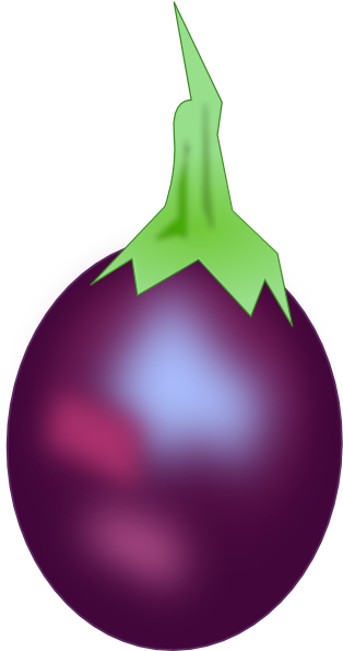 Small - Brinjal Images For Drawing (330x594), Png Download