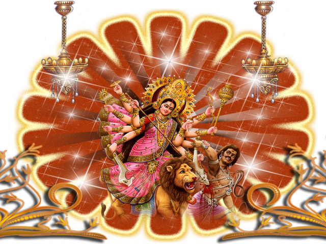 Dussehra Png Transparent Images - Maa Durga Hd Png (640x480), Png Download