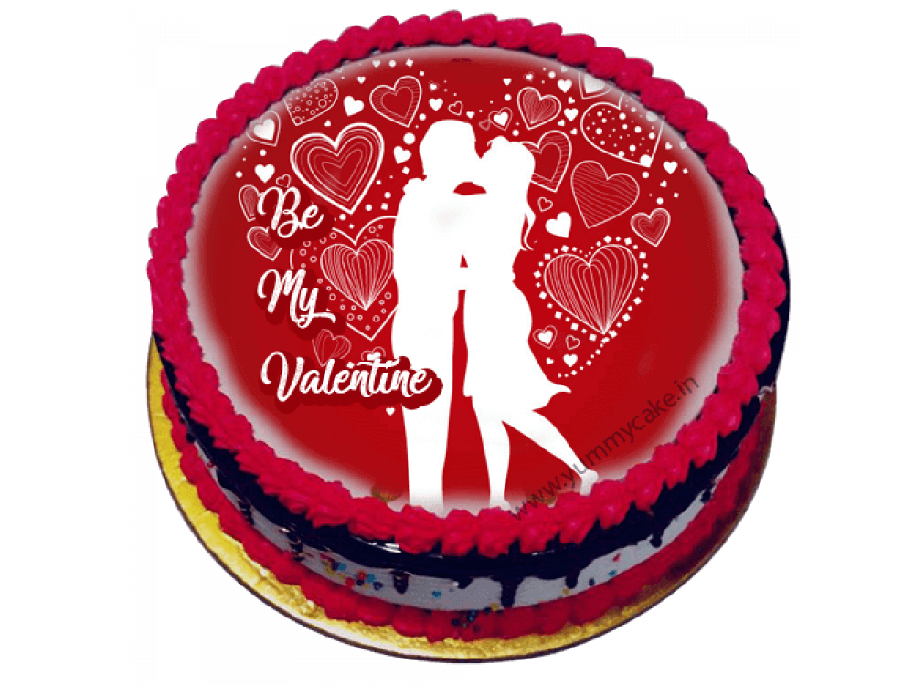 First Slide - Romantic Birthday Cake For Girlfriend (1000x750), Png Download