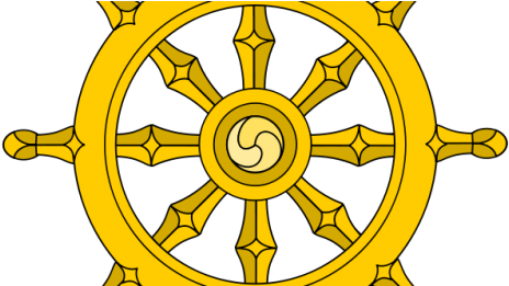 What Are Buddhist Marriage/wedding Ceremonies Rituals - La Roue Du Dharma (470x260), Png Download