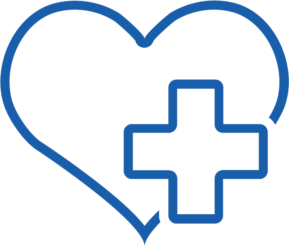 Download HD Heart With Medical Symbol - Icon Transparent PNG Image -  NicePNG.com, image size:1001x857