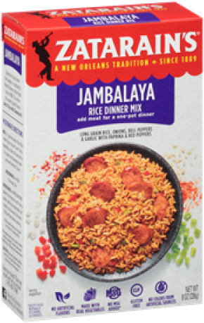 Zatarain's Jambalaya Mix - Zatarain's Jambalaya Rice (500x500), Png Download