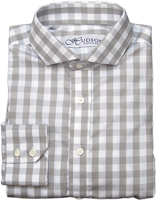 Webshirt 180rj026 Gingham Grey - Shirt (360x434), Png Download