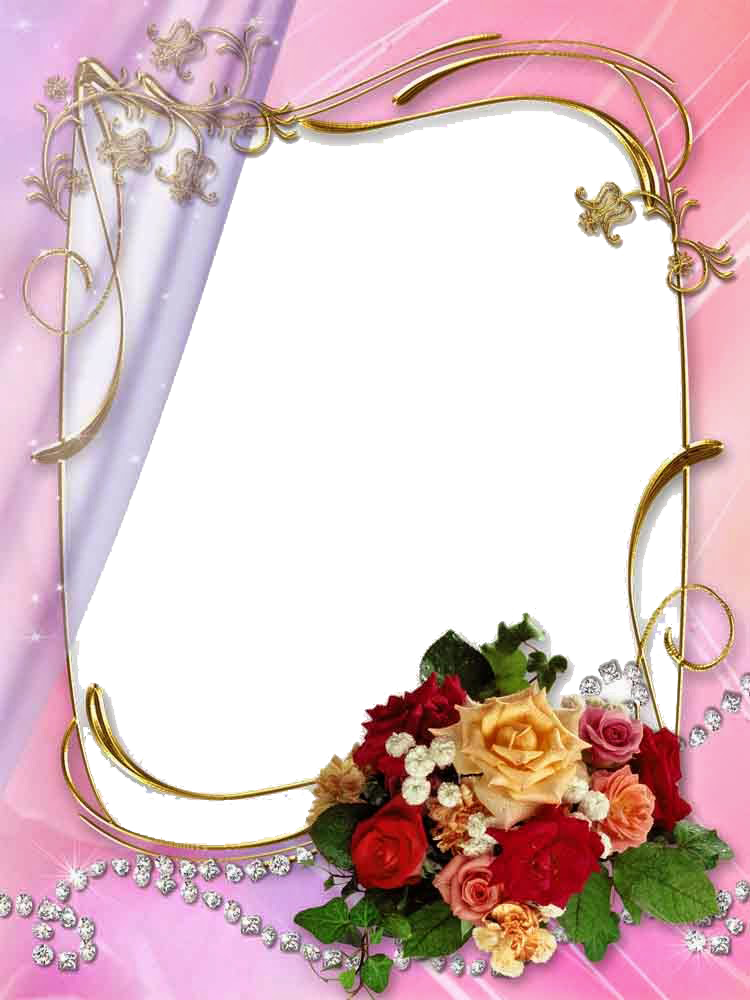 Wedding Clipart Png For Kids - Wedding Frames Hd Png (750x1000), Png Download