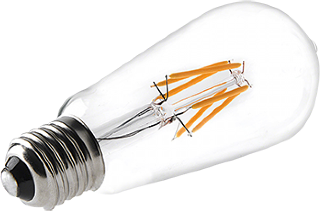 Led Filament Bulbs - Led Filament (1080x1080), Png Download