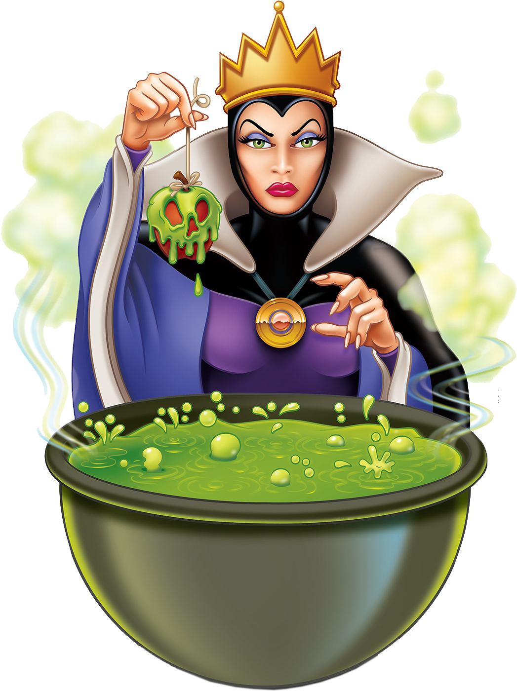 Evil Queen Png Clipart - Disney Villain Evil Queen (1400x1494), Png Download
