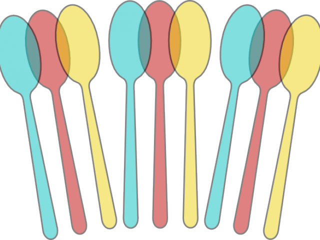 This Free Clipart Png Design Of Colorful Spoons Clipart (600x439), Png Download