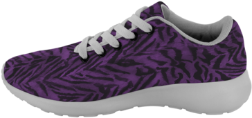 Matsu Royal Purple Bengal Tiger Striped Unisex Running - Sneakers (390x390), Png Download