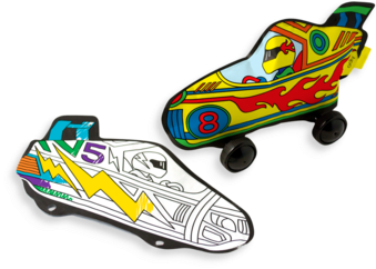 Radical Race Cars 3d Colorables - Auto Racing (400x400), Png Download
