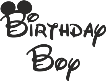 Birthday Boy - Family - Birthday Boy Mickey Mouse (368x496), Png Download