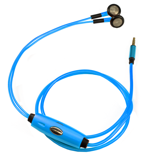 Se2000 Blue Led Lighting Earphones - Earphones Png (800x500), Png Download