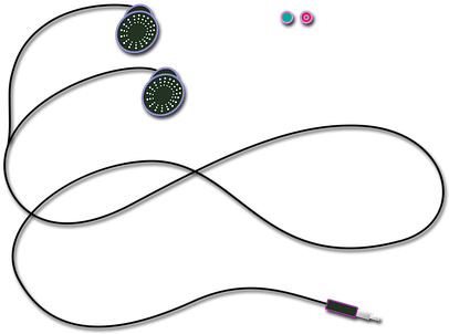 Ear Phone Music Headphones Gadget Earphone - Phone Headphones Png (510x340), Png Download
