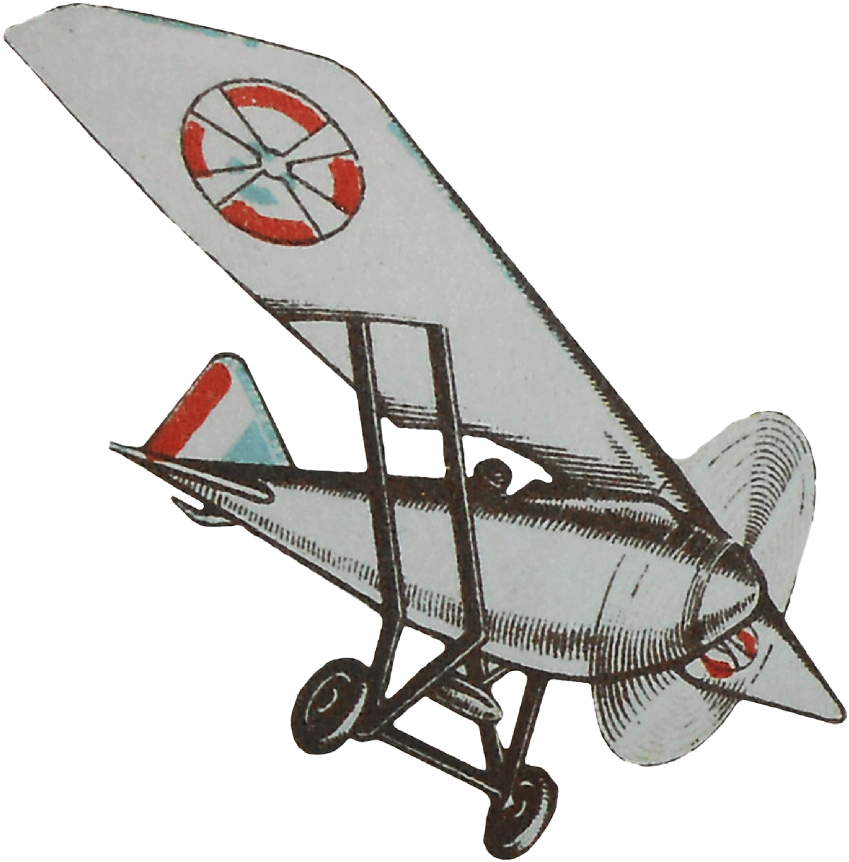 Drawing Airplane Flying - 1920s Plane Png (1280x1280), Png Download