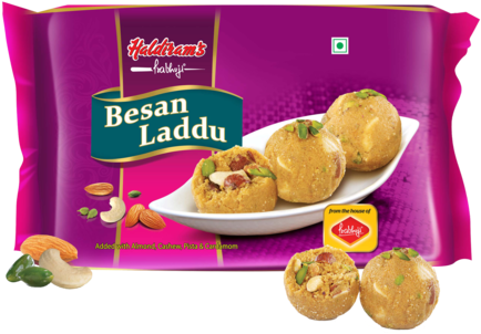 Laddu Besan-6 Pcs Box - Haldiram's (503x502), Png Download