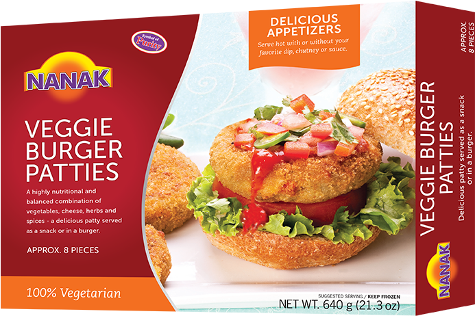 Buy - Nanak Veggie Burger Patties (800x550), Png Download