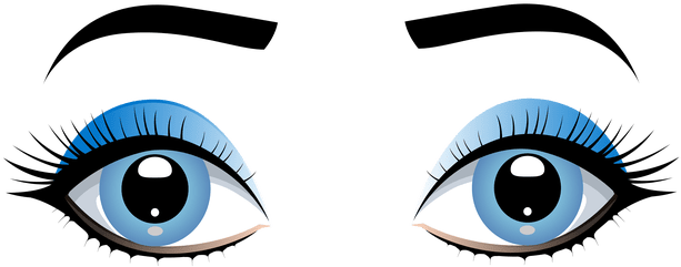 Jpg Royalty Free Stock Cartoon Girl Eyes Cartoonview - Clip Art Eyes (618x263), Png Download