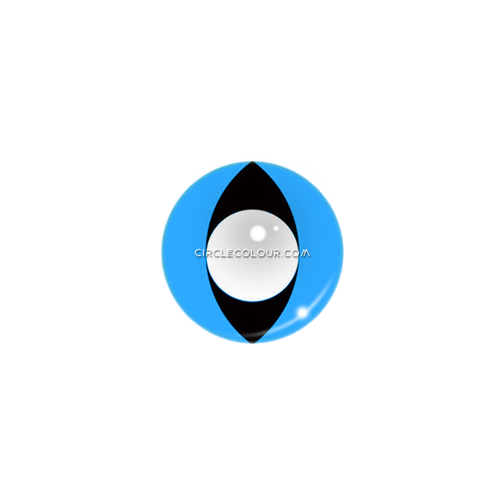 Cat's Eye Blue Cosplay Colored Contact Lens Mi0375 - Circle (720x720), Png Download
