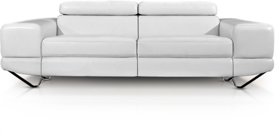 Company Sub White Sofa - Studio Couch (551x276), Png Download