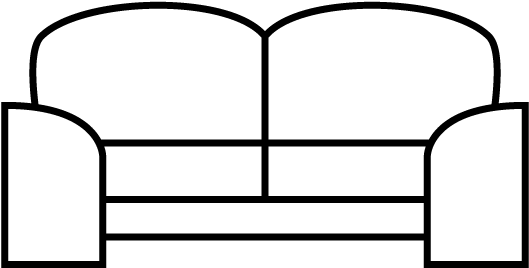 Sofa-icon - Icon (792x612), Png Download