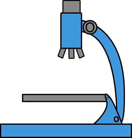Microscopes Drawing Kid - Science Test Tubes Clipart (426x448), Png Download