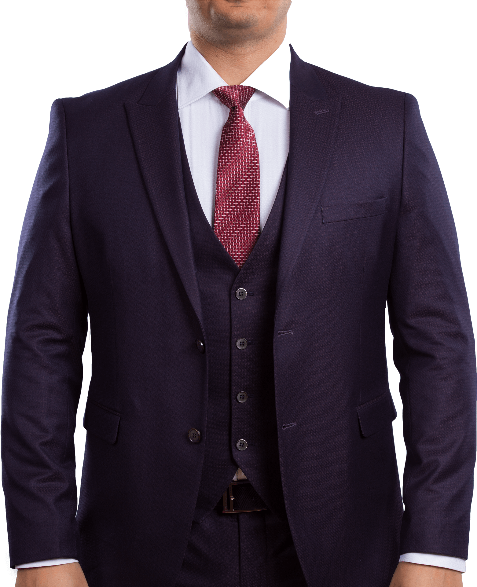 Slim Fit Plum Suit - Suit (1711x1920), Png Download
