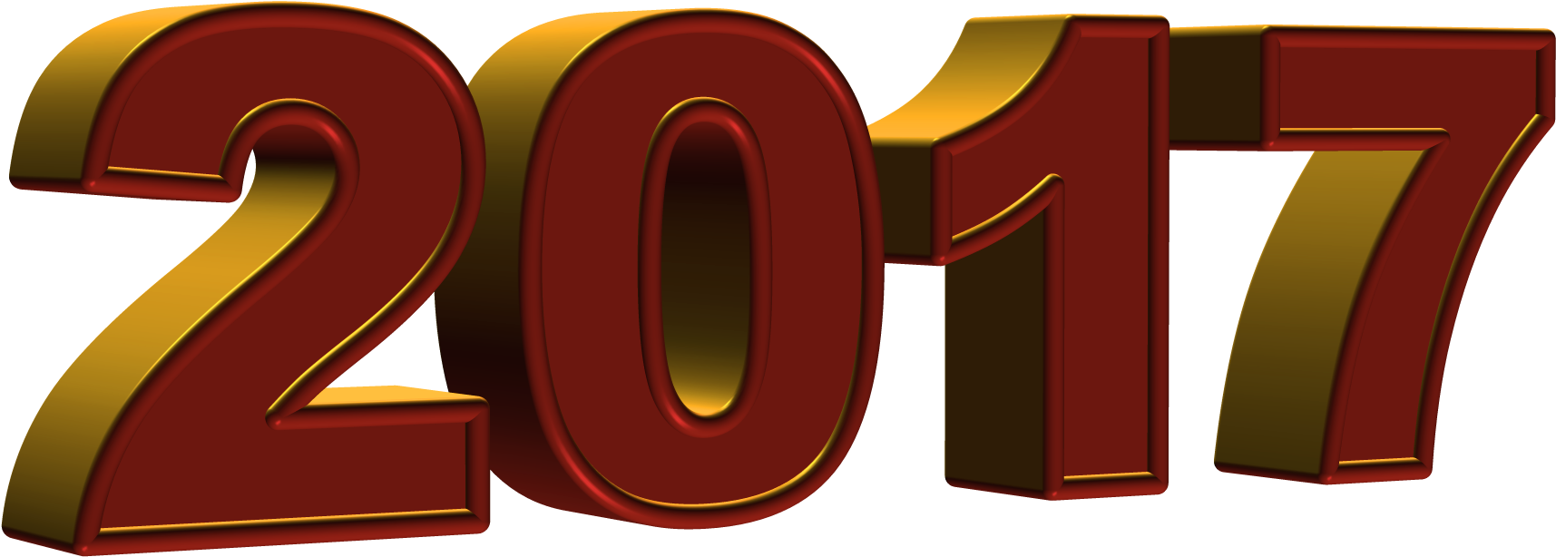 2017 Logo 3d Png (1764x672), Png Download
