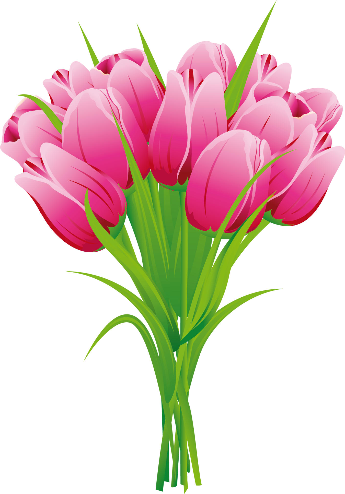 0 143197 944c5ef7 Orig - Tulip Bouquet Clipart (1350x1934), Png Download