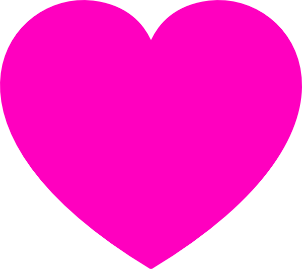 Green Heart Cli - Pink Heart Icon Transparent Background (600x534), Png Download