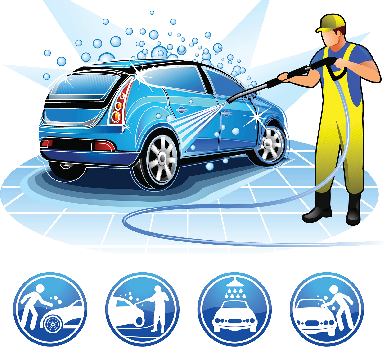 Car Wash Png (1634x1463), Png Download
