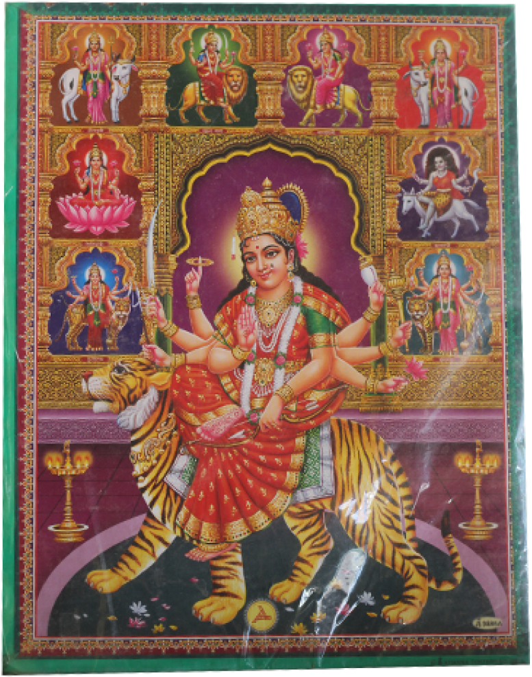 Durga Photo - Buy Nava Durga Poster (1000x1231), Png Download