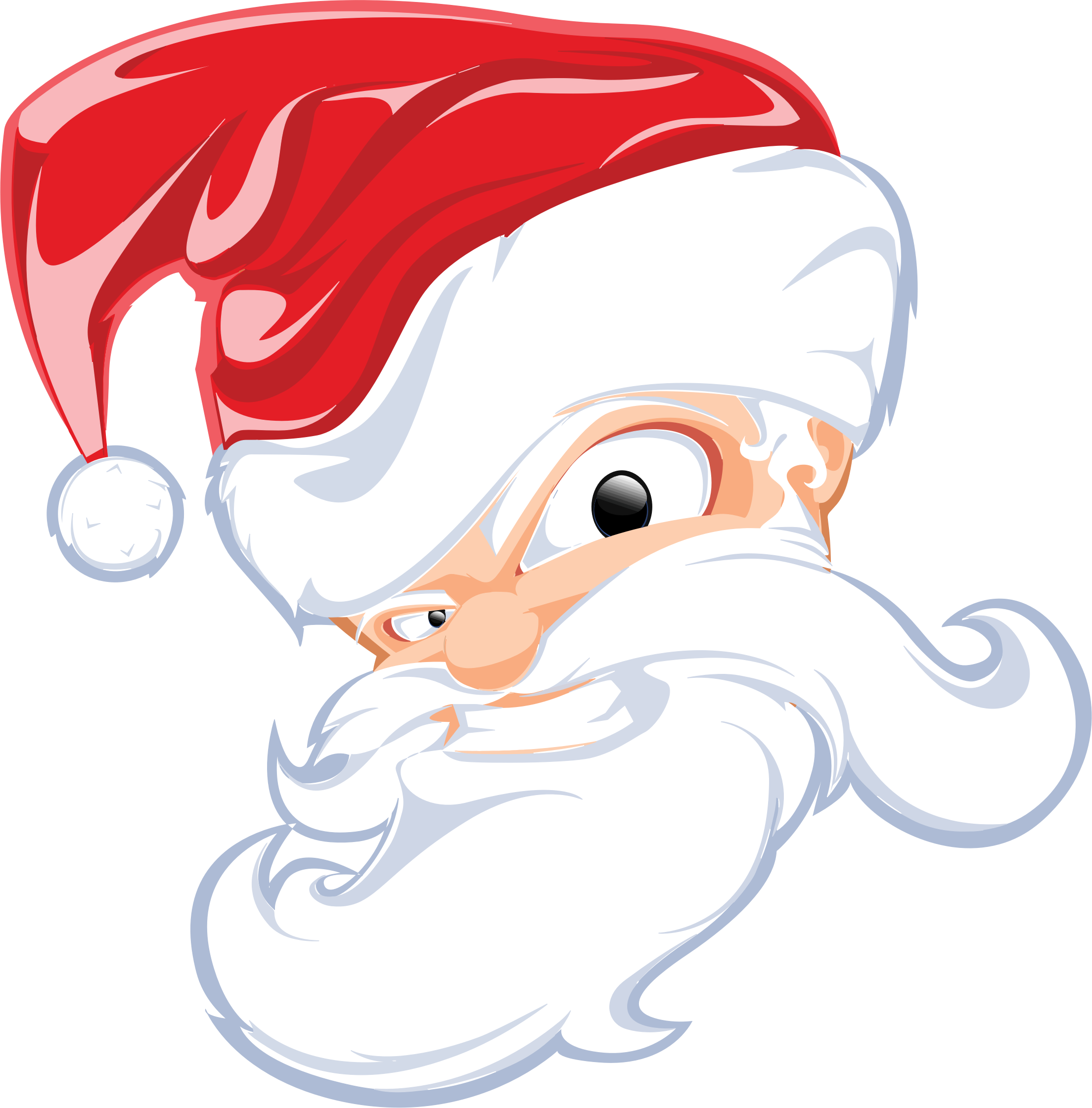 Big Image - Santa Claus Head Png (2208x2241), Png Download