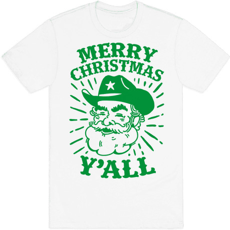 Merry Christmas Y'all Santa Claus Mens T-shirt - Hump Day Shirts (484x484), Png Download