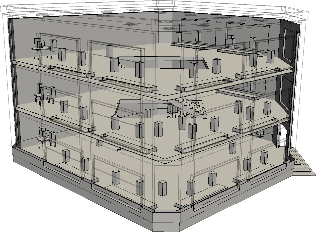Shopping Mall Cad Model, Commercial Building Design - Shopping Mall (1920x1080), Png Download