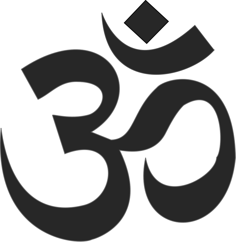 Om - Om Black Png (781x800), Png Download