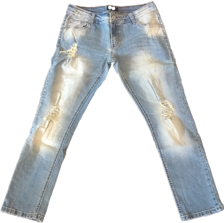 Jeans Trousers With Holes And Tears - Trousers (960x960), Png Download