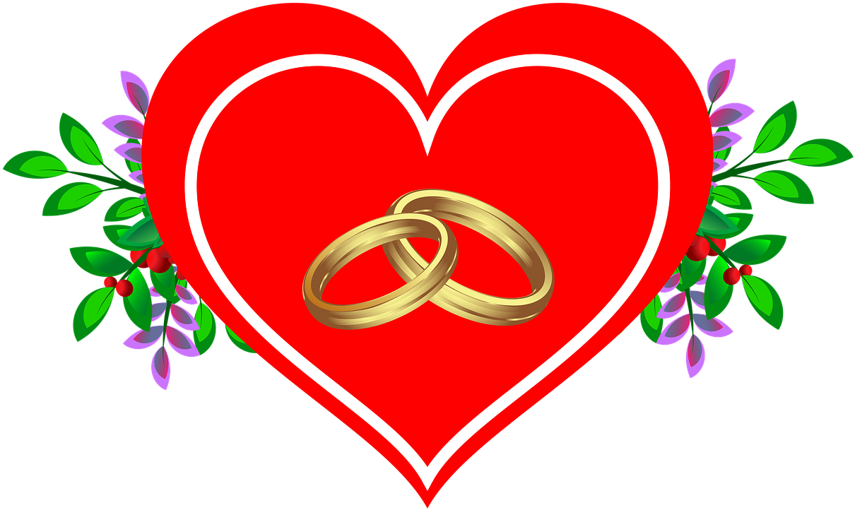 Anillos Con Corazon Png (1280x820), Png Download