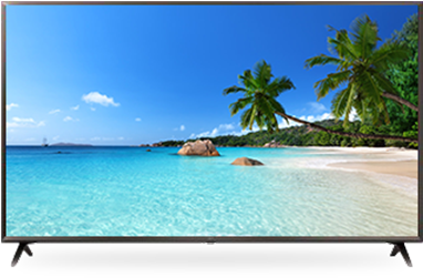 Tv & Home Theater Deals - Chois Custom Films Cf1046 Beach Sky Plam Trees Glass (555x430), Png Download