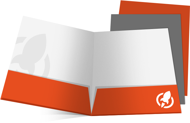 Presentation Folders - Rush Flyer Printing (656x448), Png Download