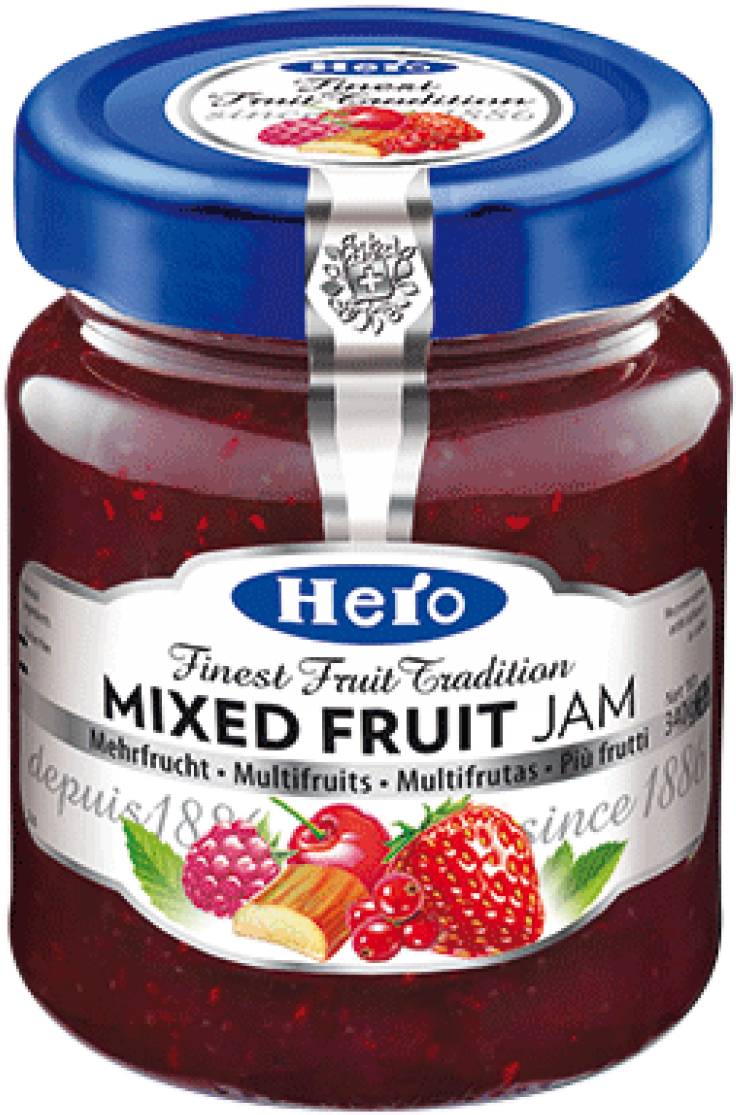 Hero Mix Fruit Jam 340g (1200x1200), Png Download