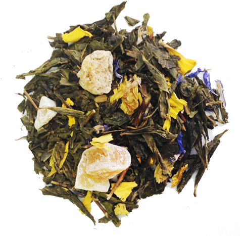 Loose Tea Green Mango - Rose (670x500), Png Download