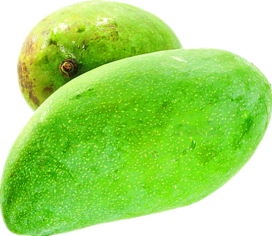 Picture Of Green Mango /ea - Fruit (550x477), Png Download