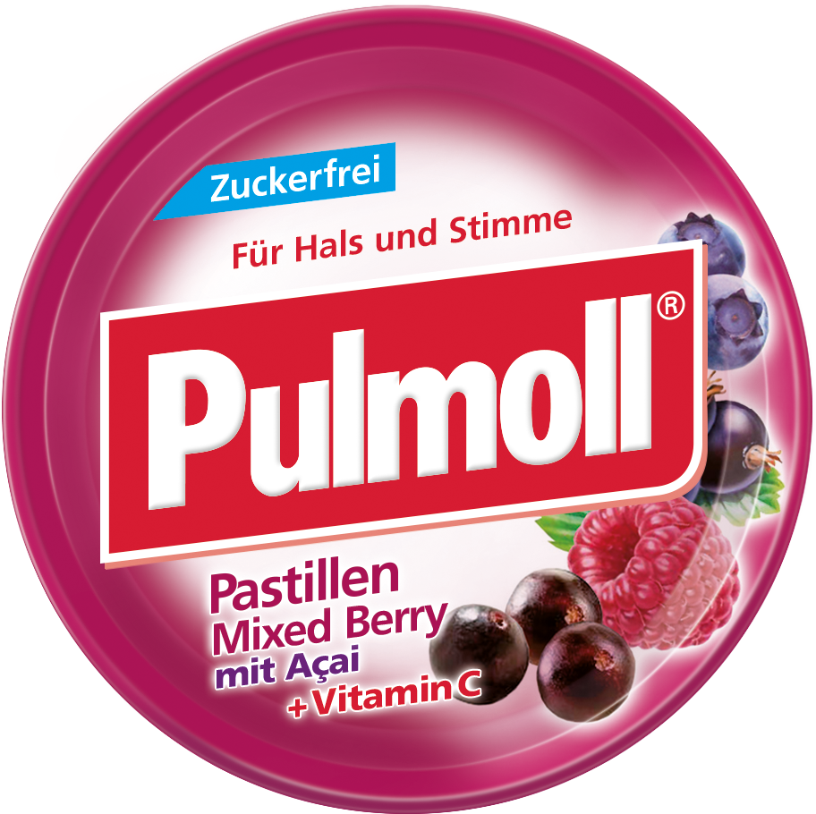 Mixed Berry - Pulmoll Classic Pastillen (1181x1181), Png Download