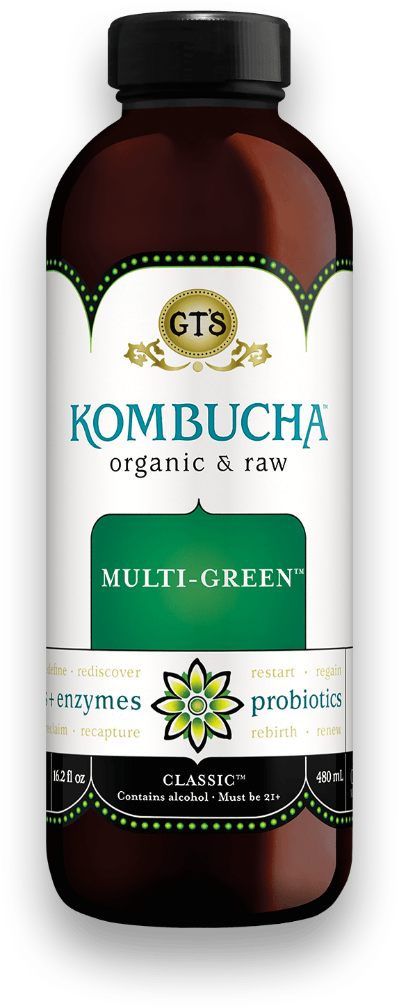 Multi-green@2x - Gts Kombucha Pink Lady Basil (574x1450), Png Download