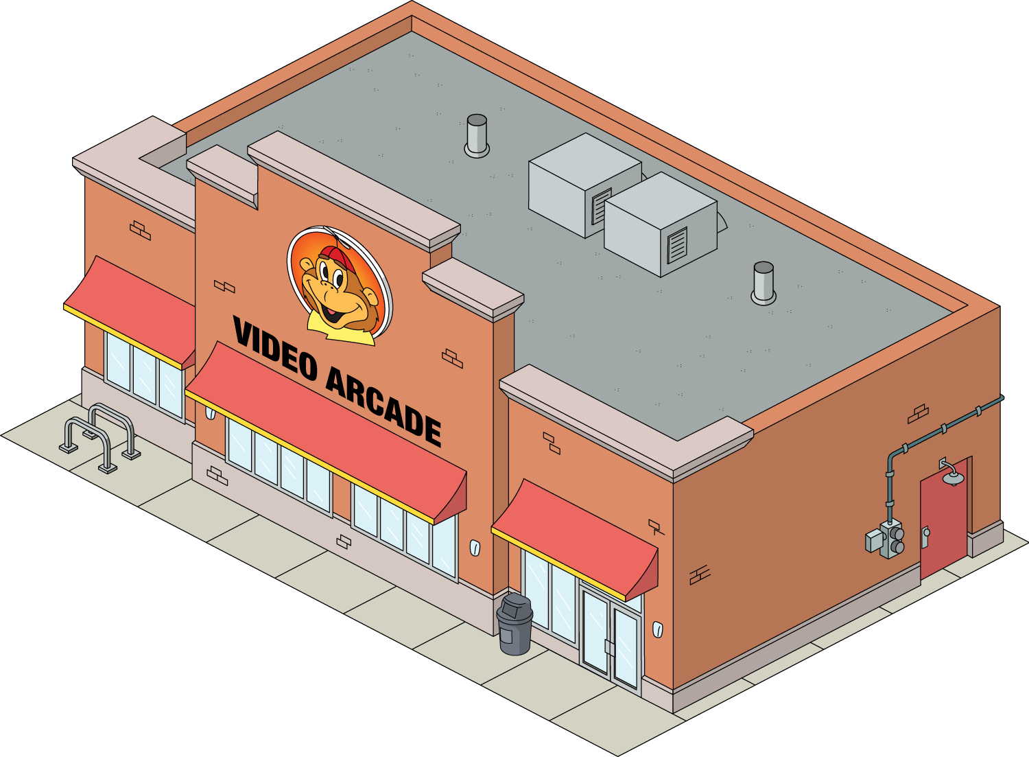 Building Video Arcade - Family Guy The Quest For Stuff All Buildings (1500x1103), Png Download