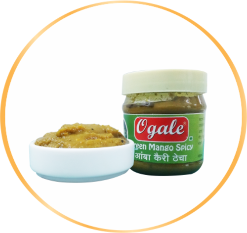 Green Mango Spicy Chutney - Dish (500x471), Png Download