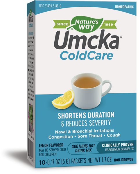 Umcka Coldcare Soothing Hot Drink Lemon - Nature's Way - Umcka Cold Care Soothing Hot Drink Lemon (482x600), Png Download