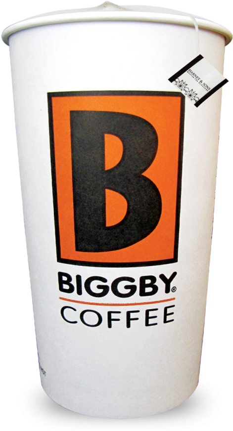 Tea Latte Hot Caramel Spice - Biggby Coffee Cup (617x1080), Png Download